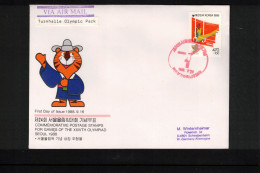 South Korea 1988 Olympic Games Seoul - Gymnastics Hall Olympic Park - Gymnastics Interesting Cover - Verano 1988: Seúl