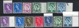 Scotland 1958-67 Complete Set Of 7 Values No Wmk And Complete Set 6 Values Wmk Crowns  UMM - Scotland