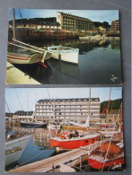 CP 22  Côtes Du Nord PERROS GUIREC  - Lot De 2 Cartes Postales - Le Port De Plaisance - Les Pontons Du Bassin - Ploumanac'h