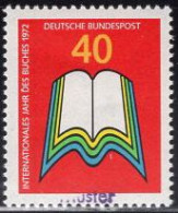 GERMANY(1972) International Book Year. MUSTER (specimen) Overprint. Scott No 1095. - Other & Unclassified