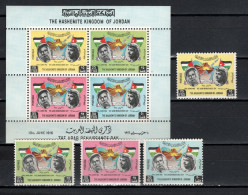 Jordan 1963 Michel 416-419, Bl. 7A Arab Renaissance Day Set Of 4 + S/s MNH - Giordania