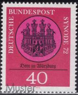 GERMANY(1972) Wurzburg Cathedral. MUSTER (specimen) Overprint. Scott No 1100. - Otros & Sin Clasificación