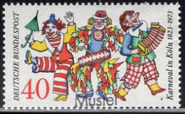 GERMANY(1972) Carnival Dancers. MUSTER (specimen) Overprint. Scott No 1097. - Autres & Non Classés