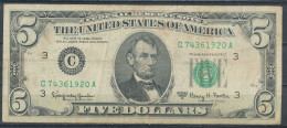 °°° USA 5 DOLLARS 1963 C °°° - Federal Reserve Notes (1928-...)