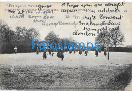 229298 UK CONVENT OF THE SACRED THE PLAY GROUND CIRCULATED TO FRANCE POSTAL POSTCARD - Otros & Sin Clasificación