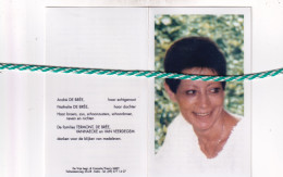 Myriam Termont-De Brée, Eeklo 1952, 2002. Zaakvoerster Ruimdienst André. Foto - Décès