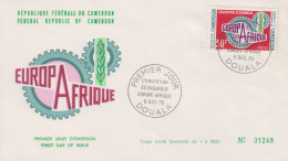 Enveloppe  FDC  1er  Jour   CAMEROUN    Convention  Economique   EUROPE - AFRIQUE    1970 - Cameroun (1960-...)