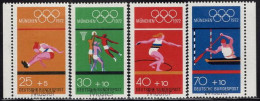 GERMANY(1972) Long Jump. Basketball. Discus. Canoeing. Set Of 4 With MUSTER (specimen) Overprint. Scott No B490a-d. - Altri & Non Classificati