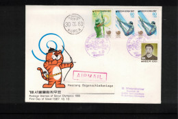 South Korea 1988 Olympic Games Seoul - Hwarang Archery Place  Interesting Cover - Ete 1988: Séoul