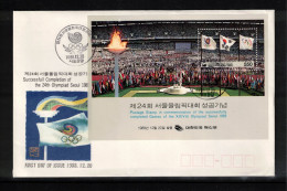 South Korea 1988 Olympic Games Seoul - Closing Ceremony Interesting Cover - Zomer 1988: Seoel