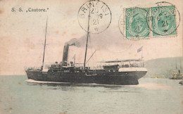 S. S. CASTORE * Ss Castore * CPA * Bateau Commerce Paquebot * Italie Italia - Paquebote