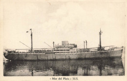 M. S. MAR DEL PLATA Mar Del Plata * CPA * Bateau Commerce Paquebot Cargo * Belgium Belgique - Dampfer