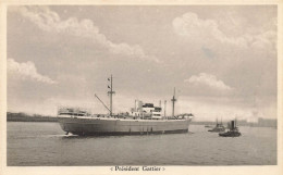 PRESIDENT GATTIER Président Gattier * CPA * Bateau Commerce Paquebot Cargo * Belgium Belgique - Steamers