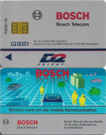 Germany - Bosch D2 GSM Sample (Facsimile Chip & No Dates/numbers) - Cellulari, Carte Prepagate E Ricariche