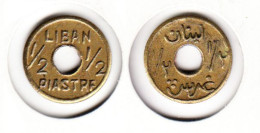 Liban ½ Ghirsh Ou 1/2 Piastre, Non Datée (1941), Frappe Médaille, KM# 11, - Libano