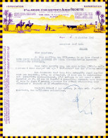 Courrier Lettre à Entête 1947 "Anciens Etablissements Albert Buchette" Importateur / Exportateur à Alger (Algérie) - 1900 – 1949