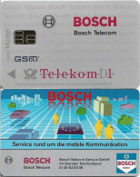 Germany - Bosch Telekom D1 GSM Sample, Blue Bosch Logo On Reverse Right, (Facsimile Module & No Dates/numbers) - Cellulari, Carte Prepagate E Ricariche