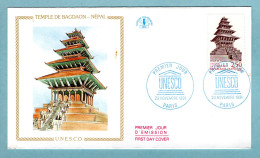 FDC France 1991 - Unesco 1991 - YT 108 Temple De Bagdaon Népal - Paris - 1990-1999