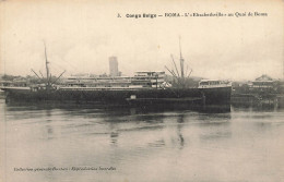 ELISABETHVILLE à Boma * élisabethville * Bateau Commerce Paquebot Cargo * Belgium Belgique Cie Maritime Congo - Paquebote