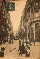 Rouen Fêtes Normandes 18-21 Juin 1909 La Décoration De La Rue Des Carmes - Rouen