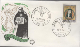 ITALIA - ITALIE - ITALY - 1974 - 7º Centenario Della Morte Di San Tommaso D'Aquino - FDC Filagrano - FDC