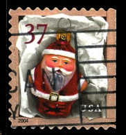 Etats-Unis / United States (Scott No.3890 - Noël / 2004 / Christmas) (o)  P3 Right - Carnet / ATM / Booklet - Oblitérés