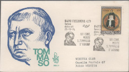 ITALIA - ITALIE - ITALY - 1974 - 7º Centenario Della Morte Di San Tommaso D'Aquino - FDC Venetia - Viaggiata Con Annullo - FDC