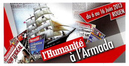 (Divers). Document Historique. L'Humanité à L'Armada Rouen 2013 - Documentos Históricos