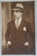 PH Originale - Portrait D'un Jeune Homme élégant En Costume-cravate Et Chapeau - Anonyme Personen