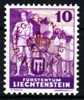 LIECHTENSTEIN DIENSTMARKEN 1934 37 Nr 21 Ungebraucht X16EC5E - Service