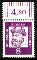 BERLIN DS BED. DEUT. Nr 201 Postfrisch ORA X20E1DA - Unused Stamps