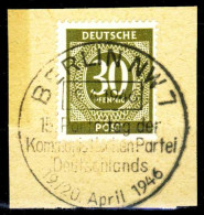 ALL. BES. GEM.-AUSG. Nr 928a Zentrisch Gestempelt Briefstück X2499E6 - Other & Unclassified