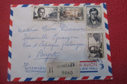 FRANCE LETTRE RECOMMANDEE  Du  04 04 1957 Venelles Pour Bizerte - Lettres & Documents