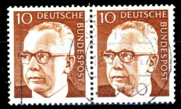 BRD DS HEINEM Nr 636 Gestempelt WAAGR PAAR X27C5D2 - Used Stamps