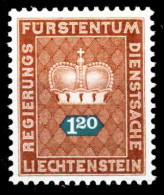 LIECHTENSTEIN DIENST Nr 55 Postfrisch X2A6976 - Official