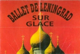 (Divers). Affiche Pliée Ballet Leningrad Sur Glace Rouen 1992. 1ere Photo = Haut, 2ème Photo = Bas Dimension 30x40 Cm - Affiches