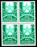 ÖSTERREICH 1949 Nr 935 Postfrisch VIERERBLOCK X32F88A - Nuovi