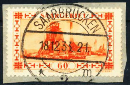 SAARGEBIET 1930 Nr 143 Gestempelt Briefstück Zentrisch X3F29EA - Used Stamps
