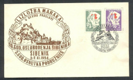 .Yugoslavia, 1954-11-03, Red Cross, Sibenik Liberation, Commemorative Postmark & Cover - Altri & Non Classificati