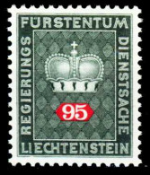 LIECHTENSTEIN DIENSTMARKEN 1968 Nr 53 Postfrisch S7E7776 - Dienstmarken