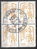 Francia 4v. Cuadro - Used Stamps