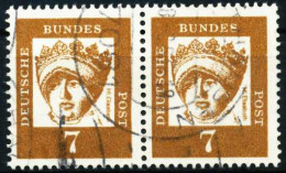 BRD DS BED. DEUT. Nr 348y Gestempelt WAAGR PAAR X580B9E - Used Stamps