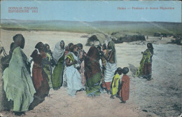 Ae729 Cartolina Cpa Ex Colonie Somalia Esposizione 1911 Hafun Donne Migiurtine - Otros & Sin Clasificación