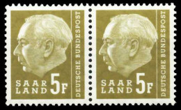 SAAR OPD 1957 Nr 411 Postfrisch WAAGR PAAR X5FA3F2 - Unused Stamps
