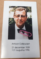 DP - Antoon Callewaert - Pollet - Kortrijk 1939 - 1996 - Obituary Notices