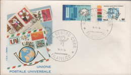 ITALIA - ITALIE - ITALY - 1974 - Centenario Dell'unione Postale Universale - FDC Roma - FDC