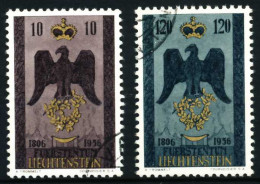 LIECHTENSTEIN 1956 Nr 346-347 Gestempelt X60D9EA - Used Stamps