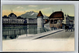 10696158 Luzern LU Luzern Kapellbruecke Pilatus X Luzern - Other & Unclassified