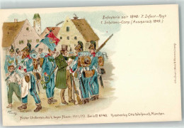 13927511 - Histor. Uniformen Des Bayer. Heeres 1800/73 Serie II Nr. 40 Verlag Weihrauch AK - Uniformen