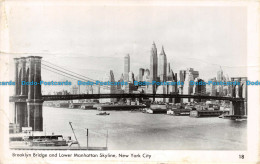 R110992 Brooklyn Bridge And Lower Manhattan Skyline. New York City. B. Hopkins - Welt